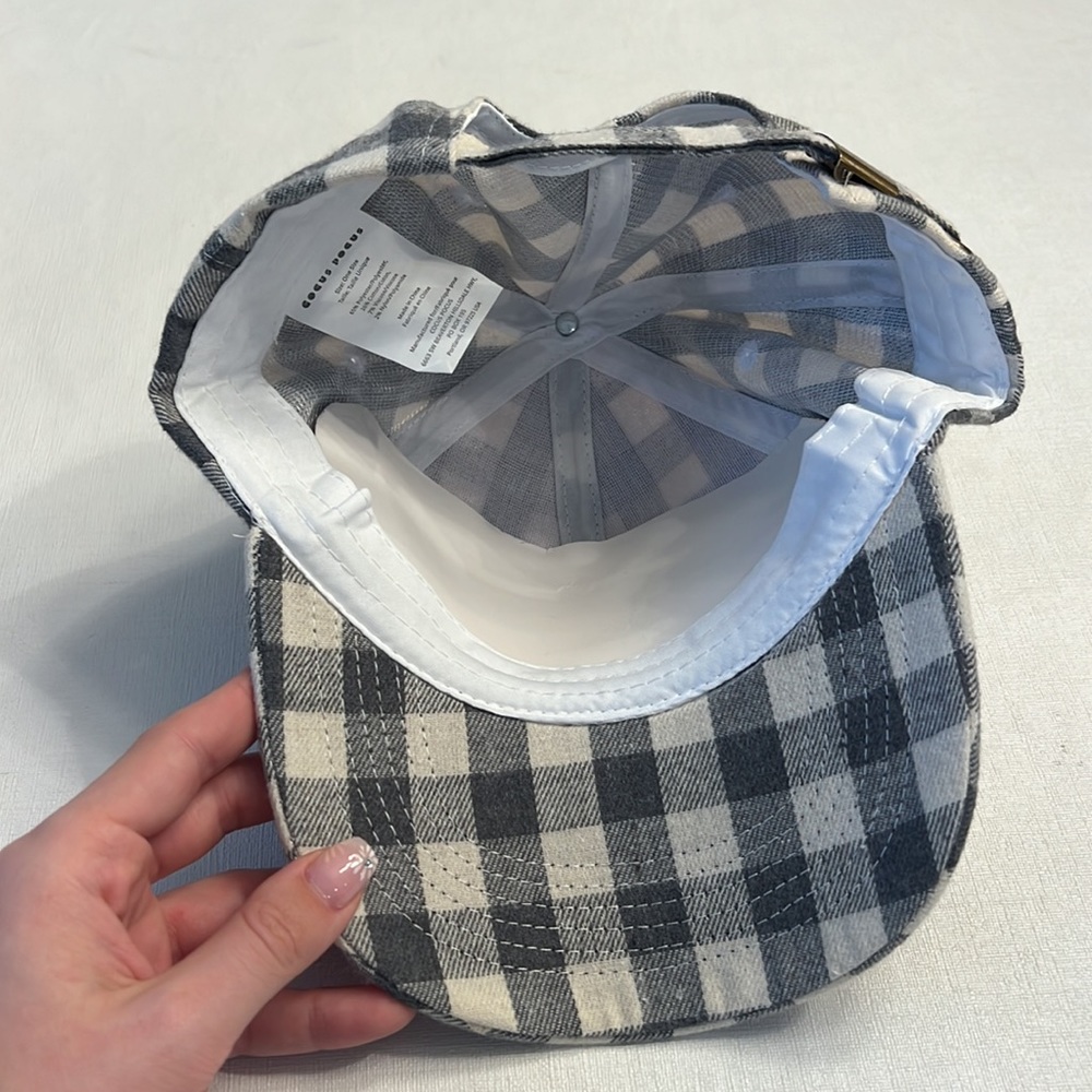 Cocus Pocus Checkered Baseball Cap/Hat - image 3
